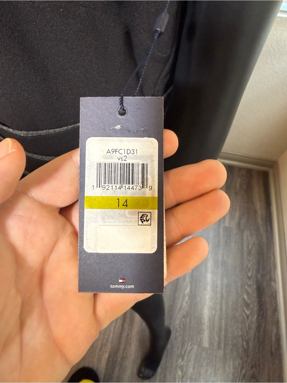 Tommy Hilfiger Black Sleeveless Layered Trim Mini Dress - Picture 4 of 4